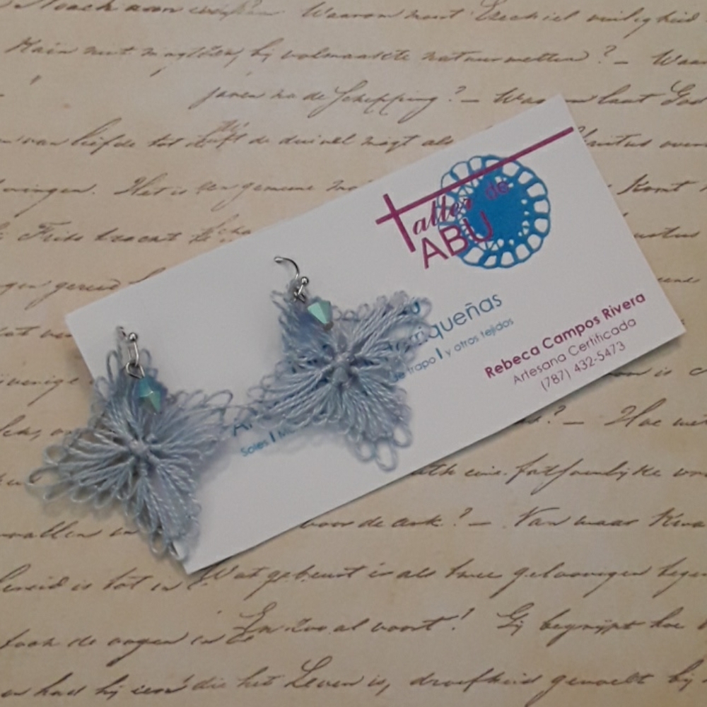 Handmade earrings _ Tenerife lace